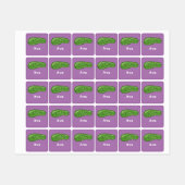 ディルとItデザイン – 小型正方形の衣類ラベル ラベル (シート)