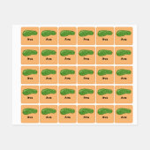ディルとItデザイン – 小型正方形の衣類ラベル ラベル (シート)