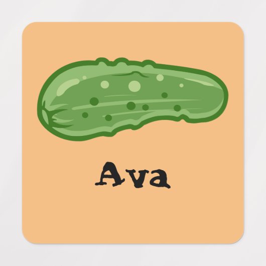 ディルとItデザイン – 小型正方形の衣類ラベル ラベル (デザイン1)