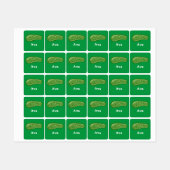 ディルとItデザイン – 小型正方形の衣類ラベル ラベル (シート)