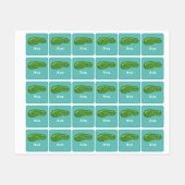 ディルとItデザイン – 小型正方形の衣類ラベル ラベル (シート)