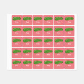 ディルとItデザイン – 小型正方形の衣類ラベル ラベル (シート)