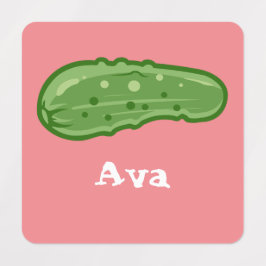 ディルとItデザイン – 小型正方形の衣類ラベル ラベル