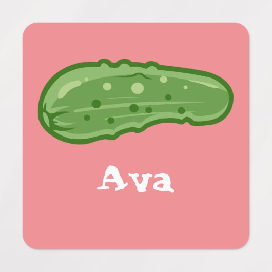 ディルとItデザイン – 小型正方形の衣類ラベル ラベル (デザイン1)