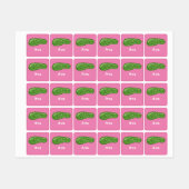 ディルとItデザイン – 小型正方形の衣類ラベル ラベル (シート)