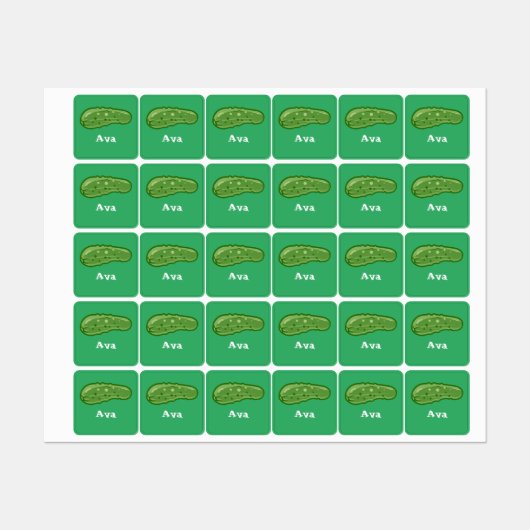 ディルとItデザイン – 小型正方形の衣類ラベル ラベル (シート)