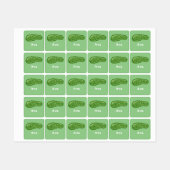 ディルとItデザイン – 小型正方形の衣類ラベル ラベル (シート)