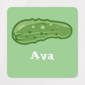 ディルとItデザイン – 小型正方形の衣類ラベル ラベル (デザイン2)