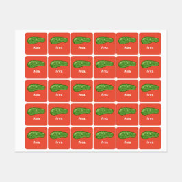 ディルとItデザイン – 小型正方形の衣類ラベル ラベル