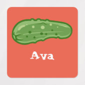 ディルとItデザイン – 小型正方形の衣類ラベル ラベル (デザイン1)