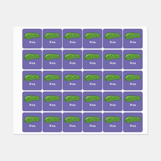 ディルとItデザイン – 小型正方形の衣類ラベル ラベル (シート)