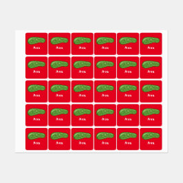 ディルとItデザイン – 小型正方形の衣類ラベル ラベル