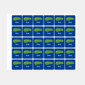 ディルとItデザイン – 小型正方形の衣類ラベル ラベル (シート)