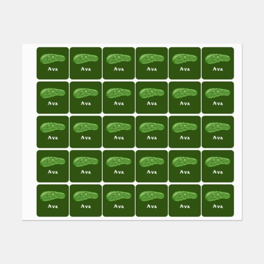 ディルとItデザイン – 小型正方形の衣類ラベル ラベル (シート)