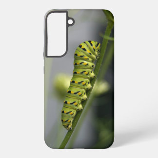 ディルの上のクロスワロウテイルキャタピラー（パセリの虫） SAMSUNG GALAXY S22+ケース