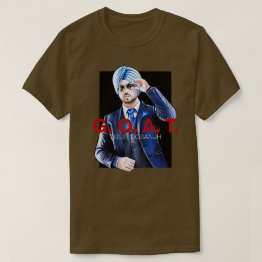 ディルジットドサンジ Tシャツ (デザイン正面)