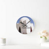 ディルディルパキスタンハクナマタタ ラウンド壁時計 (ホーム)