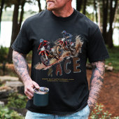 ディルトビークスレーシングモトクロスレースパーク文字 Tシャツ