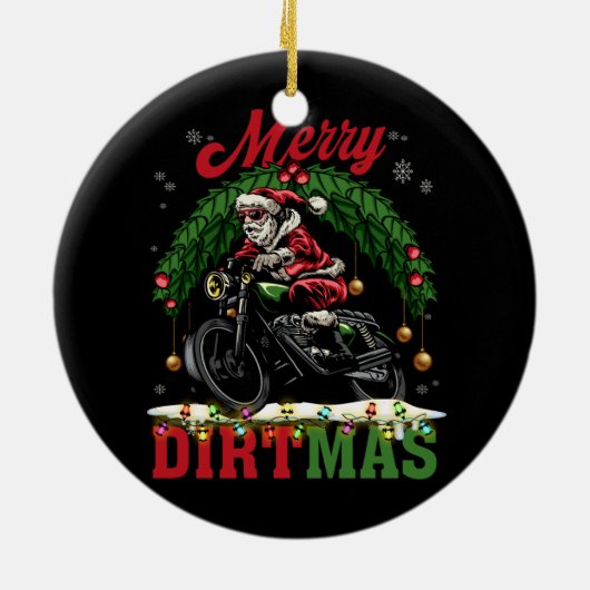 ディルトマスメリークリスマスライトサンタライディングダートB セラミックオーナメント (裏面)