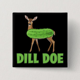 ディルドの鹿 ふざけた大人ユーモア 面白い自然の鹿 缶バッジ