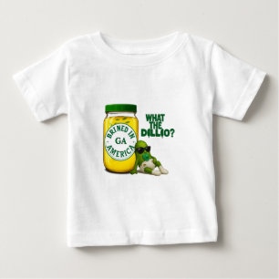 ディルドリップ 新しい配達が町にやってきた ベイビーボーイTシャツ ベビーTシャツ