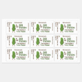 ディルパーソナライズされたピックキュウリおもしろいーホームメイド ラベル (シート)