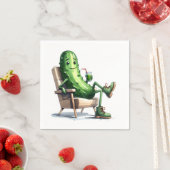 ディルリラックスピクルの椅子 スタンダードカクテルナプキン (インサイチュ)