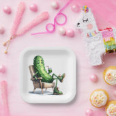 ディルリラックスピクルの椅子 ペーパープレート (パーティー)