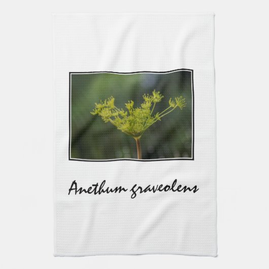ディル雑草の喜び キッチンタオル (縦)