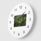 ディル雑草の喜び ラージ壁時計 (傾斜)