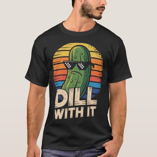 ディル・ウィズ・イット ベジタリアン ピクルス好き Tシャツ (正面)