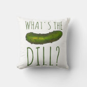 ディル（ディール）グリーンおもしろいコーシェーPickleとは クッション (正面)