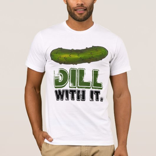 ディル（ディール） Itグリーン漬け漬物ディルティー Tシャツ (正面)