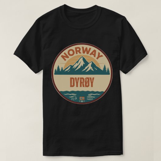 ディルøy、ノルウェー ノルウェー tシャツ (デザイン正面)