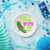 ディルwith it pickle紙プレート ペーパープレート (パーティー)