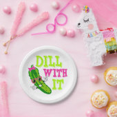 ディルwith it pickle紙プレート ペーパープレート (パーティー)