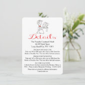 ディレクション新郎新婦ブラック&ホワイト結婚ズ エンクロージャーカード (スタンド正面)