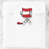 ディレクタの椅子と帽子 ラウンドシール (バッグ)