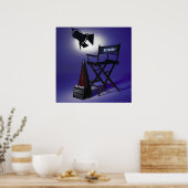 ディレクタの石板、椅子&ステージライト2 ポスター (キッチン)