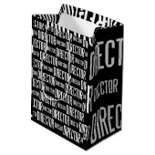 ディレクター無光沢のギフトバッグ(媒体) ミディアムペーパーバッグ (裏面アングル)