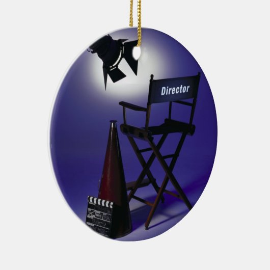 ディレクターSlate、椅子及びステージライト2の セラミックオーナメント (右)