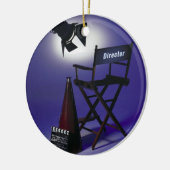 ディレクターSlate、椅子及びステージライト2の セラミックオーナメント (左)