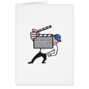 ディレクターWith Movie Clapboard Cartoon
