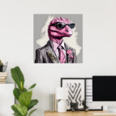 ディレクトルサウルスレックス恐竜アートプリント ポスター (ホームオフィス)