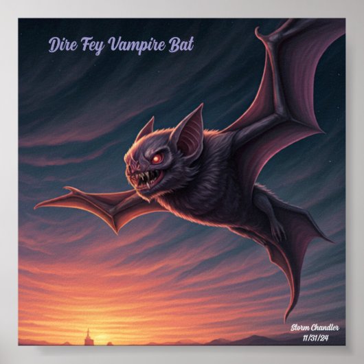 ディレフェイヴァンパイアこうもり ポスター (正面)