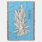 ディロナアルボリネアヌディブランチ漫画イラストレーション スローブランケット (正面縦)