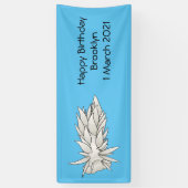 ディロナアルボリネアヌディブランチ漫画イラストレーション 横断幕 (縦)