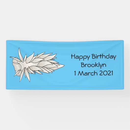 ディロナアルボリネアヌディブランチ漫画イラストレーション 横断幕 (横)