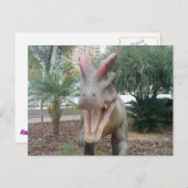 ディロフォサウルス恐竜はがき ポストカード (正面/裏面)