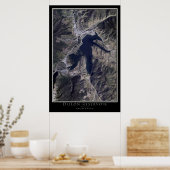 ディロンリザーバコロラド衛星ポスターマップ ポスター (キッチン)